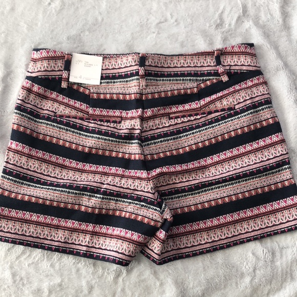 NWT Loft Jacquard Riviera Shorts Sz 4 - Picture 2 of 5